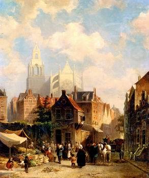 unknow artist European city landscape, street landsacpe, construction, frontstore, building and architecture.067 china oil painting image